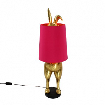 Настольная Лампа "Робкий Кролик" золото/розовый